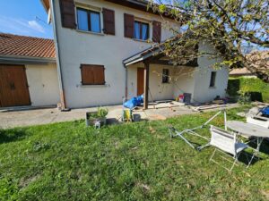 Réalisation d'une terrasse en carrelage sur plot à Bernin