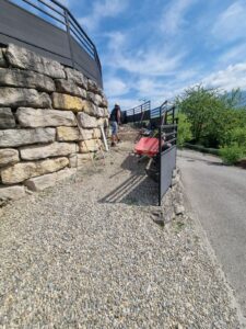 EGMG - ENTREPRISE GENERALE DE MACONNERIE DU GRESIVAUDAN - Aménagement extérieur escalier